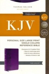 KJV, End-of-Verse Reference Bible, Personal Size Large Print, Leathersoft, Purple